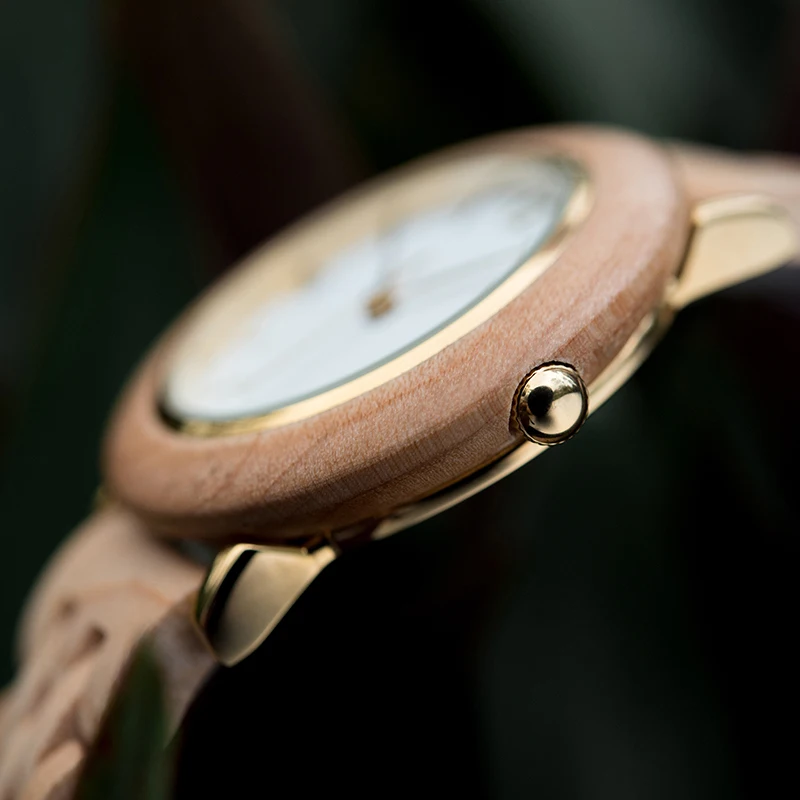 BOBOBIRD Wood Watch 2021 Women Wooden Wristwatch Ladies Quartz Watch Best Gift for friends reloj mujer Female Clock Dropshipping