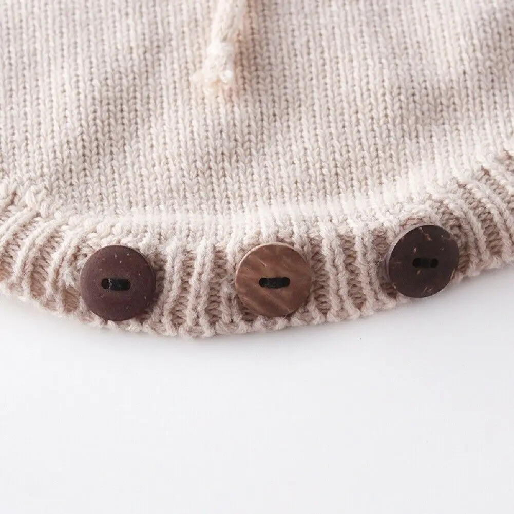 Ropa de punto de corazón encantador para bebé niña, mono de amor, traje, suéter de punto de lana, monos de otoño e invierno