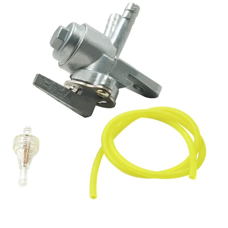 Petcock Fuel Switch Gas Tank Shut Off Valve & Fuel Filter & Oil Tube For POLARIS PREDATOR OUTLAW SCRAMBLER SPORTSMAN 50 90