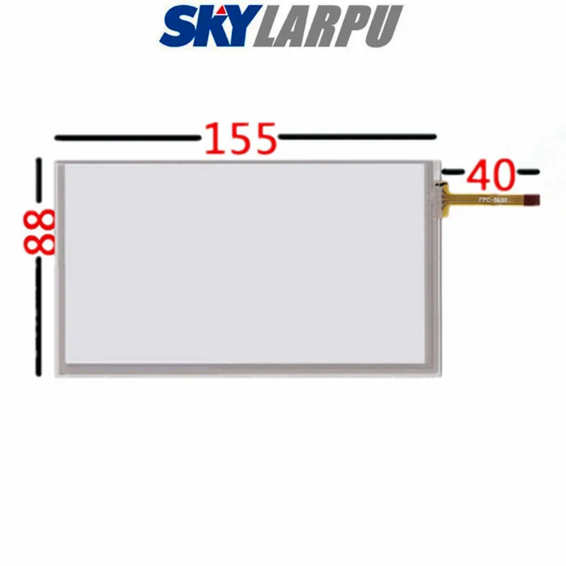

Резистивный сенсорный экран для автомобильной навигации, внешний экран GPS, DVD, 155*88 мм, 6,2 дюйма, бесплатная доставка