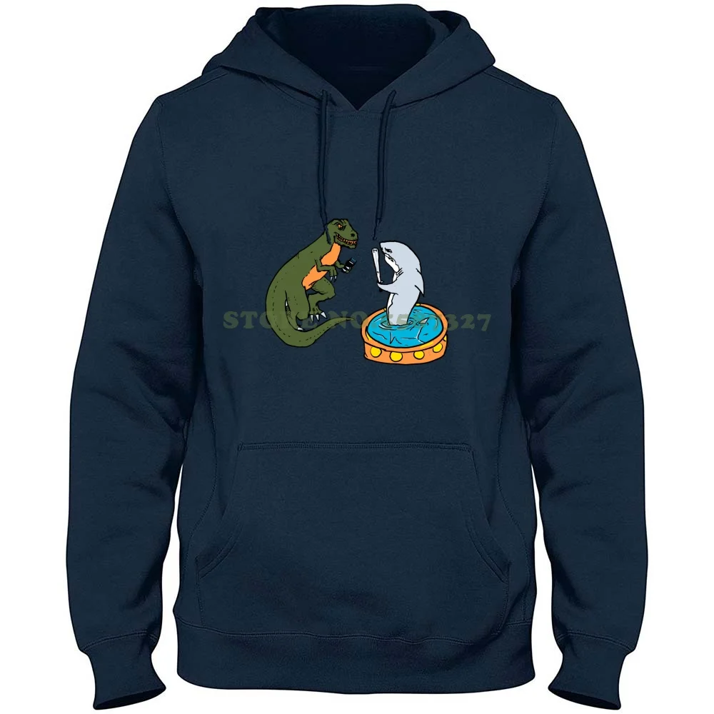 

Толстовка с капюшоном Shark Vs T-Rex из 100% чистого хлопка, футболка с изображением динозавра Shark T Rex для борьбы, сражений, эпического представления, мультяшный Бейсбол Ultimate Taser