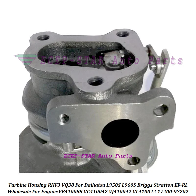 Turbine Housing RHF3 VQ38 17200-97202 1720097202 825533 VB410088 For Daihatsu L950S L960S Briggs Stratton EF-RL L500 1.0L 47KW