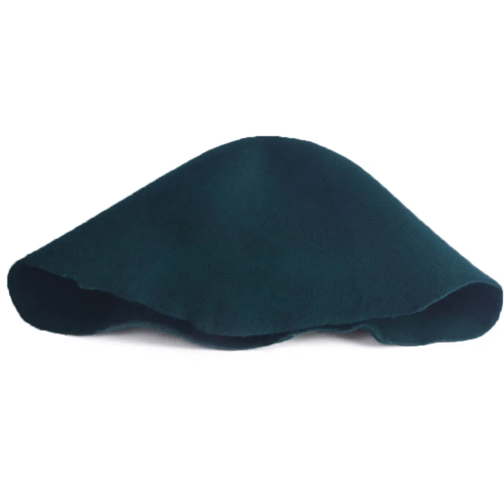 Gorro de fieltro de lana 100% para hombre y mujer, sombrero de cubo con cono para el cuerpo, fascinadores de Base corporal, capucha de bloque,