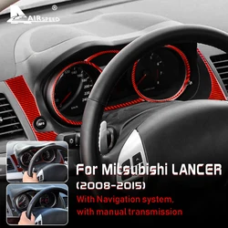 Carbon Fiber Interior Trim Speedometer Frame Sticker for Mitsubishi Lancer 2008 2009 2010 2011 2012 2013 2014 2015 Accessories