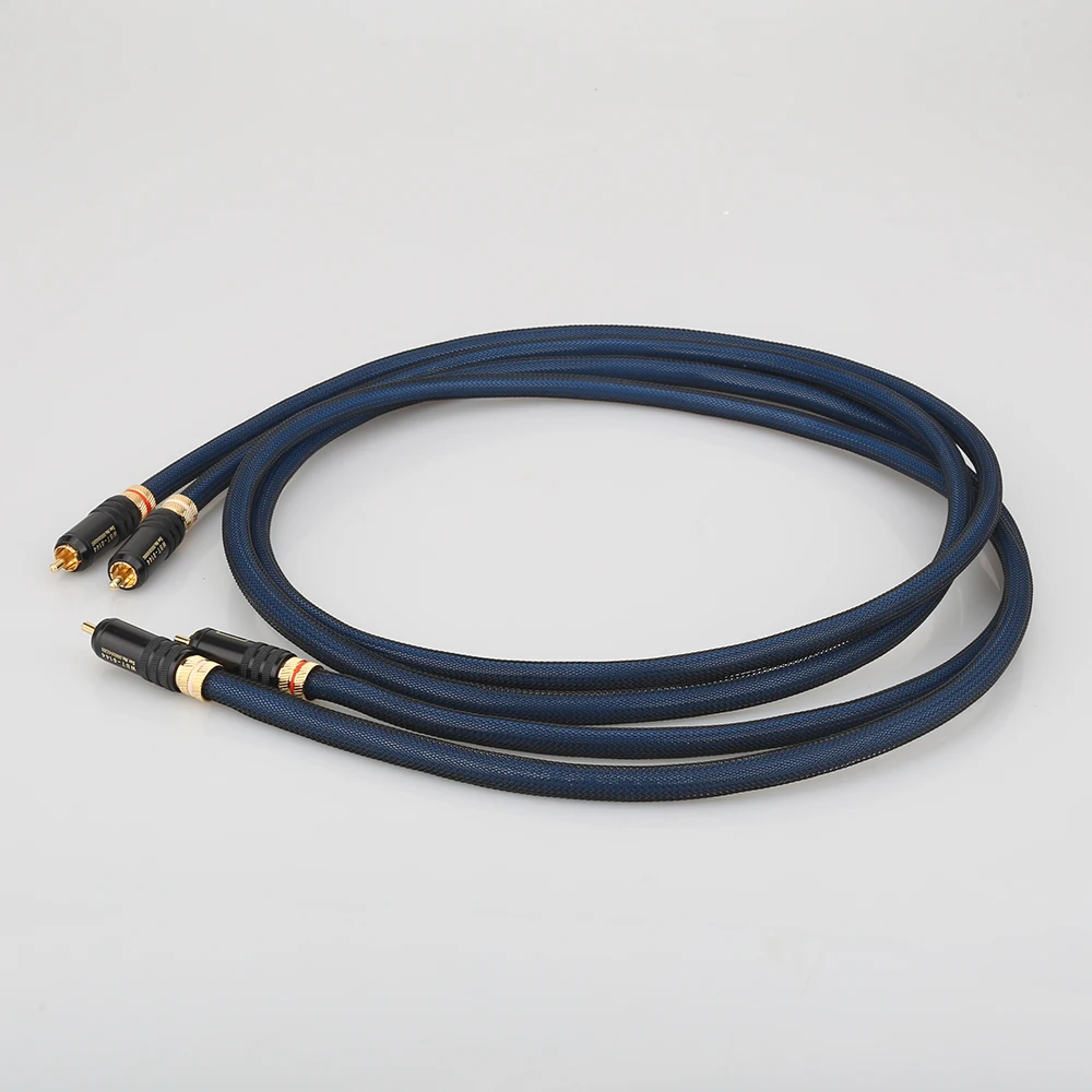 Audiocrasta10ペアrcaケーブルトップグレードシルバーメッキrcaオス-オスケーブル (wbt0144rcaプラグケーブル付き)