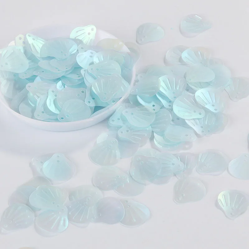 10g Matte Light blue Sequin Flower Plum Star Shell Shape Sequins Paillettes Wedding Confetti  DIY Handcraft Sewing Accessories