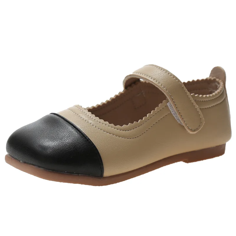 Girls Princess Shoes Fashion Patched Children Leather Shoes Kids Single Shoes for Spring Autumn chaussure fille 1 2 3 4 5 6 7T