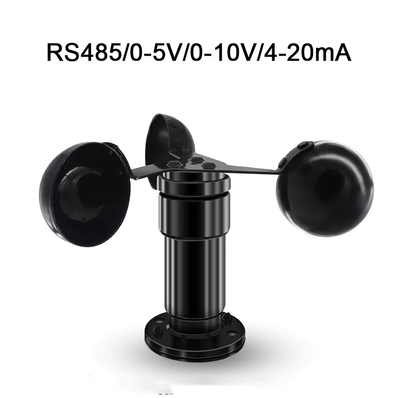 

Meteorology Three Cup Anemometer Wind Speed/wind Direction Transmitter Sensor Pulse RS485 Modbus 0-30m/s