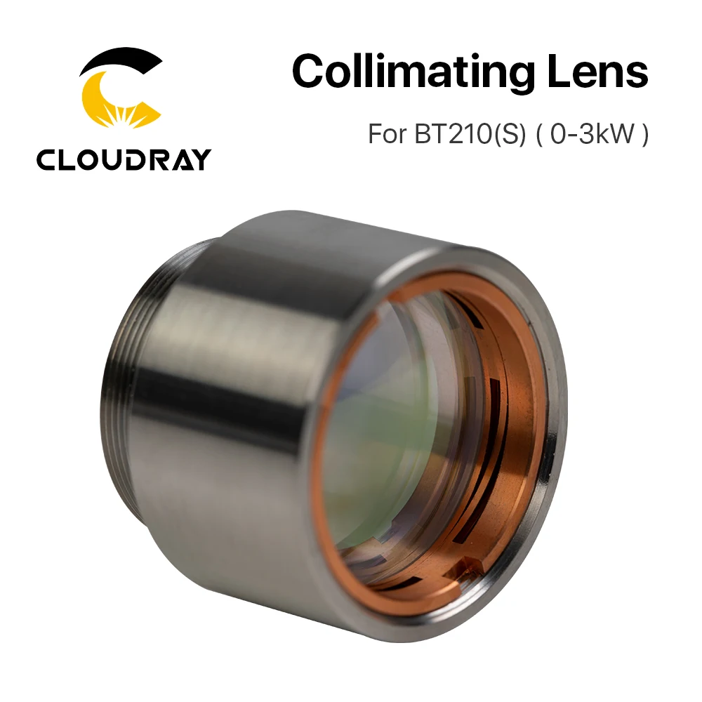 Cloudray BT210 BT210S Collimating & Focusing Lens D28 F100 F125mm with Lens Holder for Raytools Laser Cutting Head BT210 BT210S