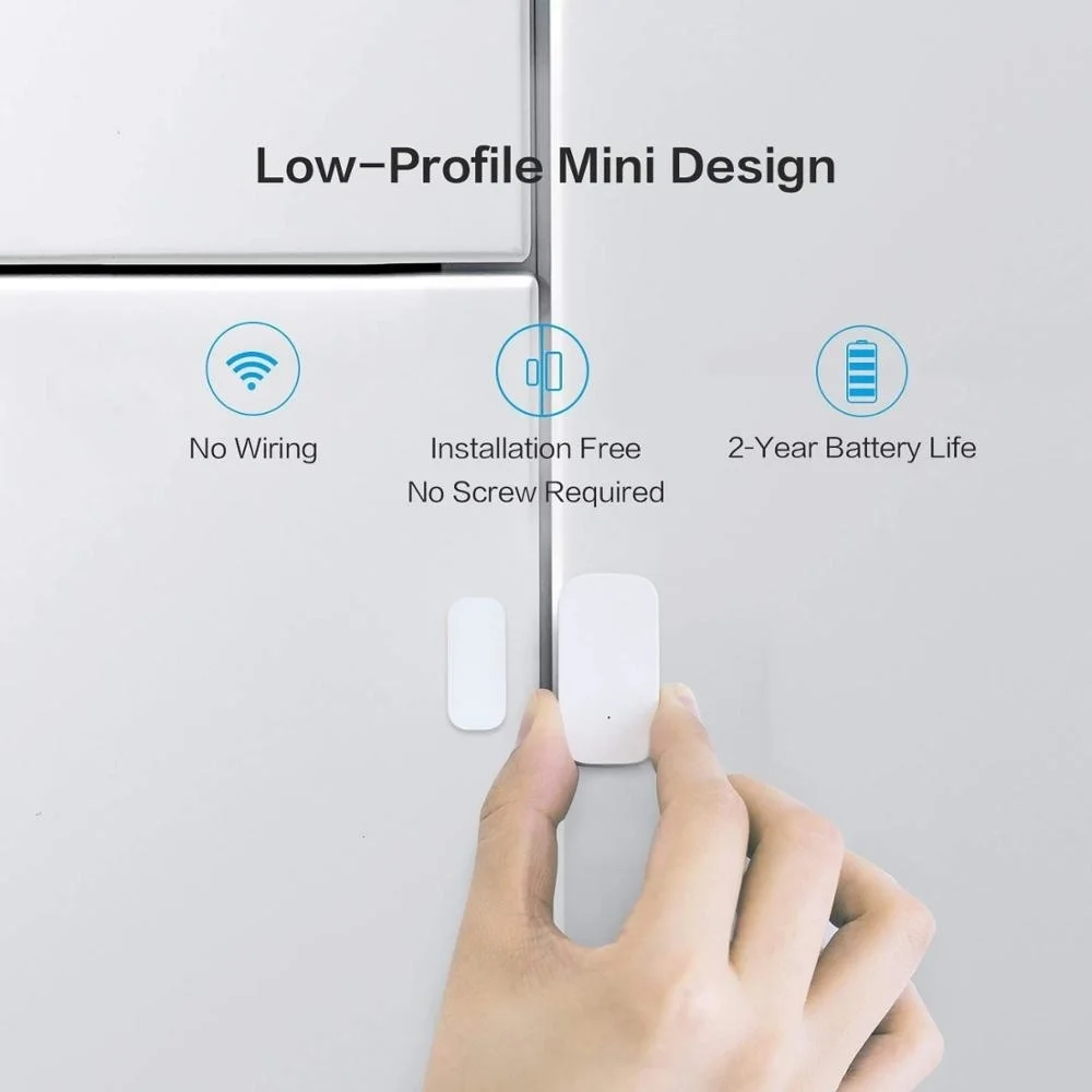 Aqara เซนเซอร์ประตูหน้าต่าง Zigbee Wireless การเชื่อมต่อ Mini เซ็นเซอร์ประตู MCCGQ11LM ทำงาน Mi Home APP สำหรับ Xiaomi Smart Home