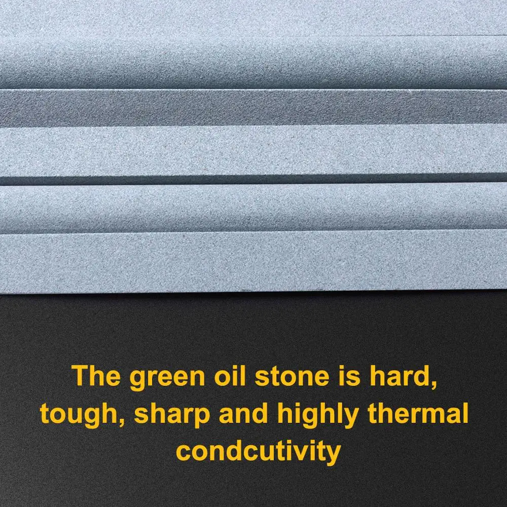 6Pcs 180Grit 100mm Green Carbon Whetstone Oil Stone Knife Sharpener Polishing Millstone Grinding Stone