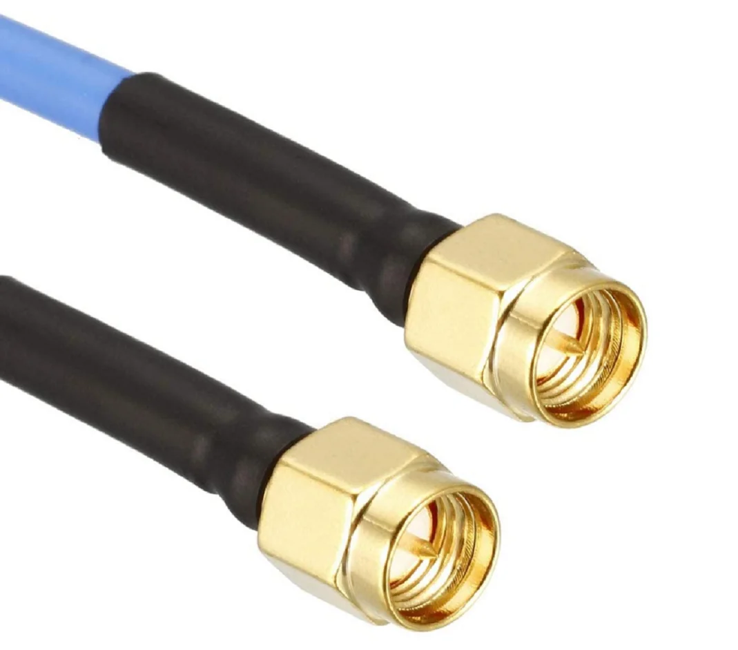 

5Feet RPSMA Male plug to RP-SMA Male plug Jumper RG402 Cable with Blue Jacket