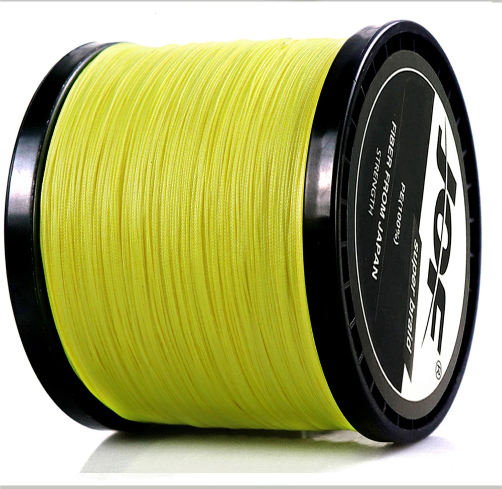 JOF PE-Angelschnur mit geflochtenem Draht, 1000 m, 500 m, 4 Stränge, 0,16 mm–0,50 mm, 18LB-80LB, japanische starke Multifilament-Faser-Angelschnur – Detail 14