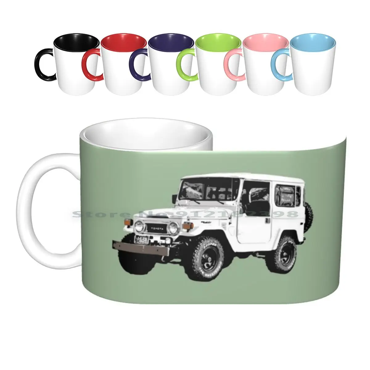 Fj40 Land Cruiser 1978 Ceramic Mugs Coffee Cups Milk Tea Mug Land Cruiser Land Cruiser Cruiser Fj40 40 Series 60 Series Sahara