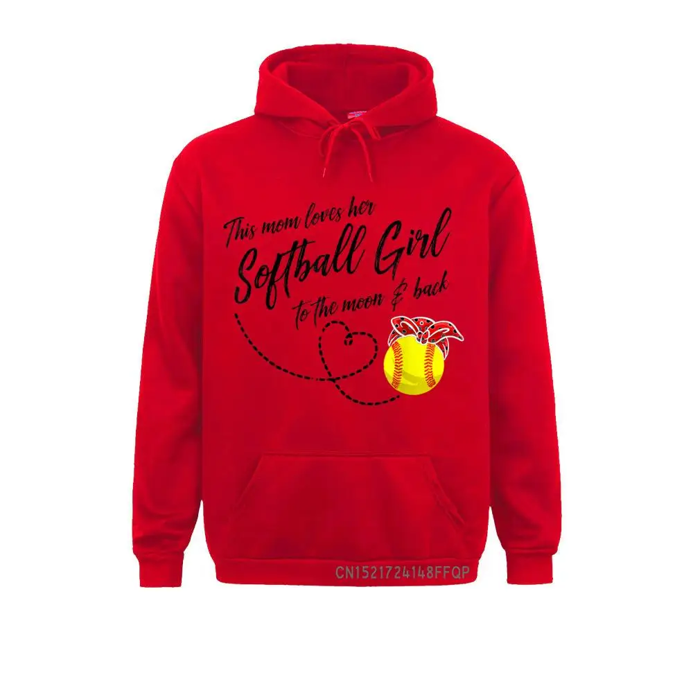 Softball Gift Mom Women Pitcher Catcher Girls Lovers Pullover Personalized Hoodies Student Sweatshirts Vintage Hip Hop