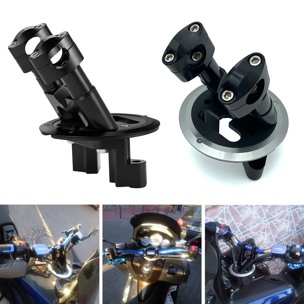 

REALZION Motorcycle Handlebar Handle Clamp POUR GUIDON Riser KIT For TMAX 500 2008-2011 TMAX 530 TMAX530 2012-2014 2017 2018