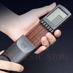 Portable 6 Chords Pocket Guitar Trainer Screen Rotatable Guitar Finger Trainer for Beginners Guitar Accessories