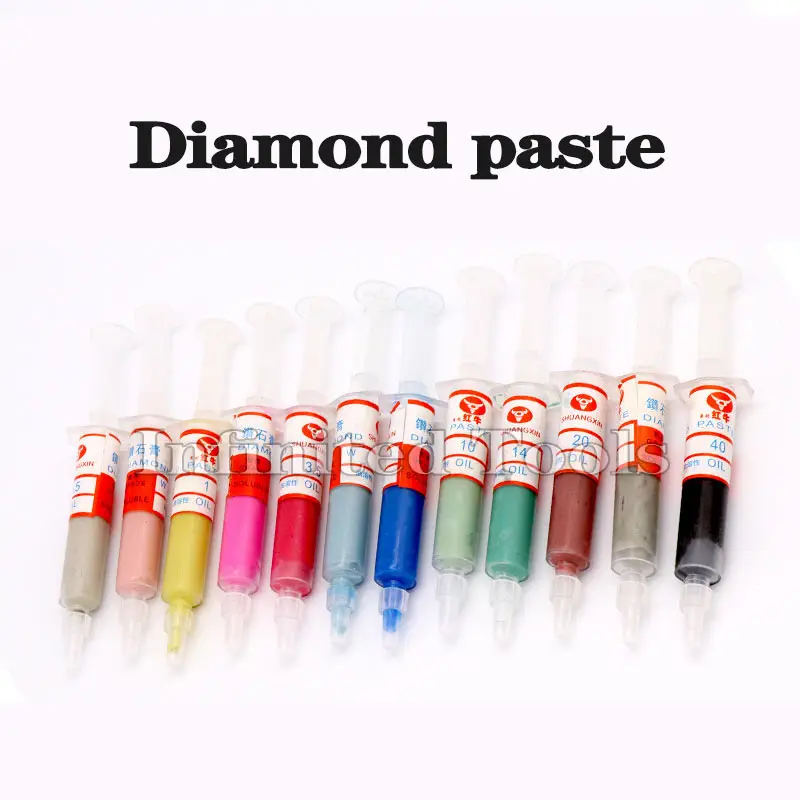 1pcs Diamond Paste Polishing Lapping Pastes Compound Syringes Grinding Paste Jade Glass Metal Jewelry Diamond Paste Micron Tools