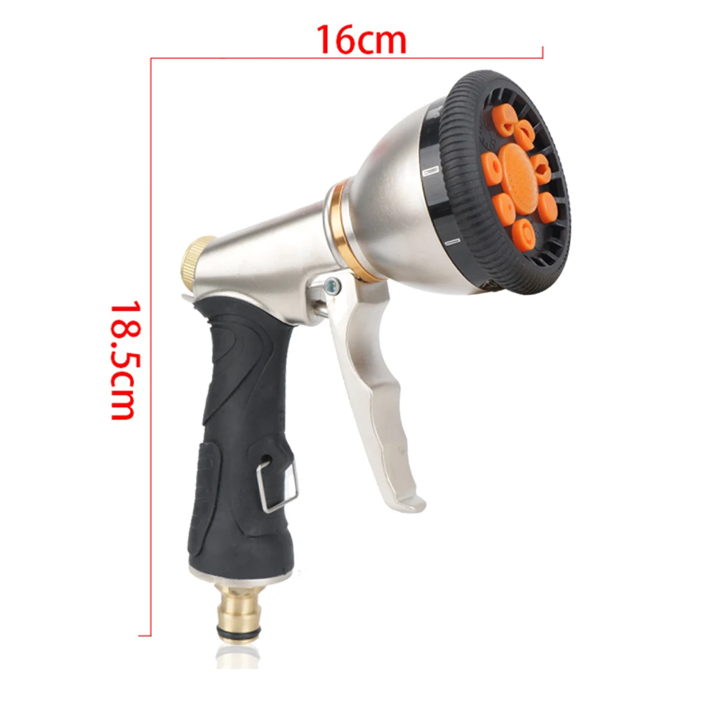 High-Pressure Irrigation Tool Garden Watering Sprinkle Rotary Water Spray Gun Adjustable Car Washer