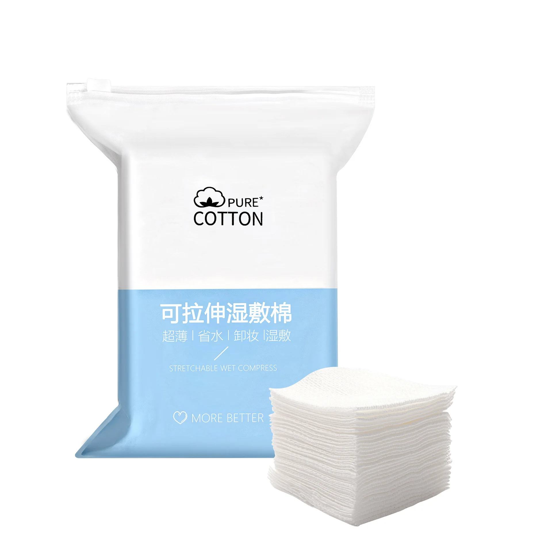 200pcs Disposable Cotton Pad Face Wipes Napkins Clean Facial Tissue Stretchable Soft Toner Paper Makeup Remover Skin Care Tool