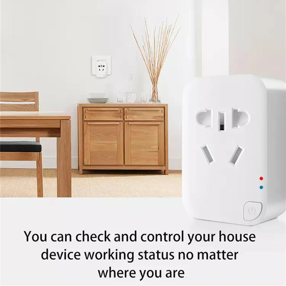 Geeklink-enchufe inteligente Wifi con Control remoto por aplicación, enchufe de EE. UU./UE/AU, módulo de temporizador de salida inalámbrica para Android e iOS, Automatización del hogar inteligente