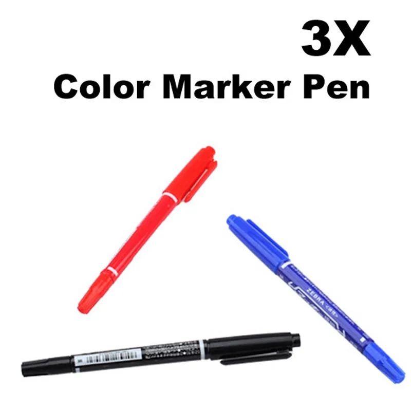 3 Pcs/Set CD-R DVD-R Media Disc Marker Pen Stationery Supplies xqmg  Fabric Decorating Arts Crafts  Sewing Home  Garden new hot