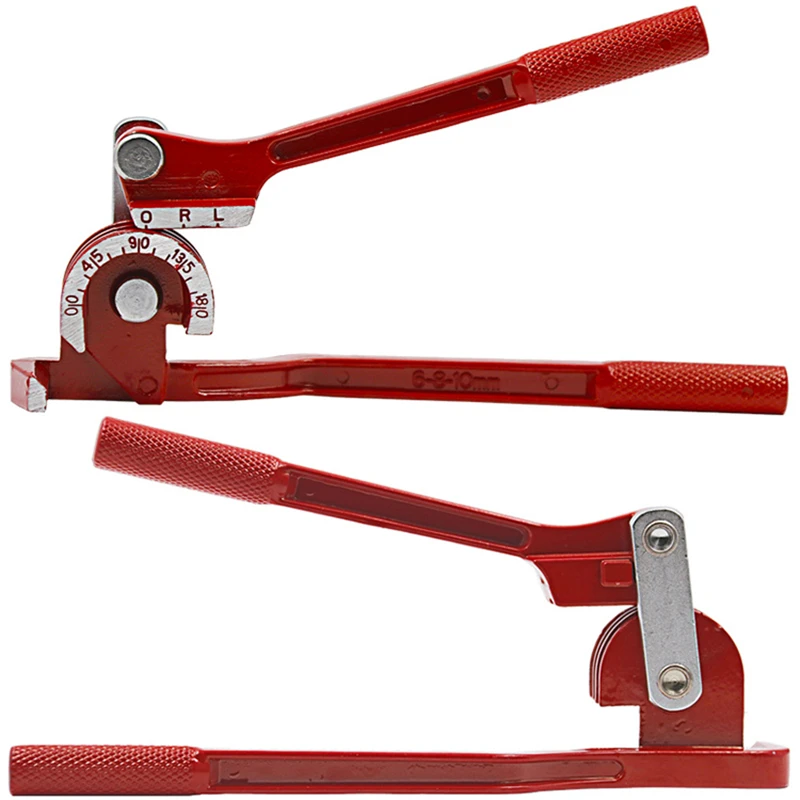 Imagem -03 - Heavy Tube Tubing Pipe Bender Ferramenta Manual de Cotovelo Alumínio Cobre Aço Combustível Brake Lines em 90 ° 180 ° mm mm 10 mm