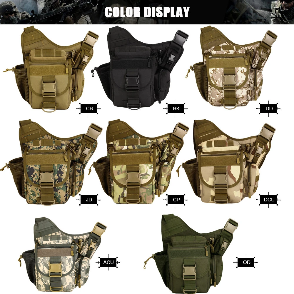 Tactical Messenger Bag Men Outdoor Camera BagSaddle Camouflage Shoulder Bag for Camping Fishing Trekking Molle Bags