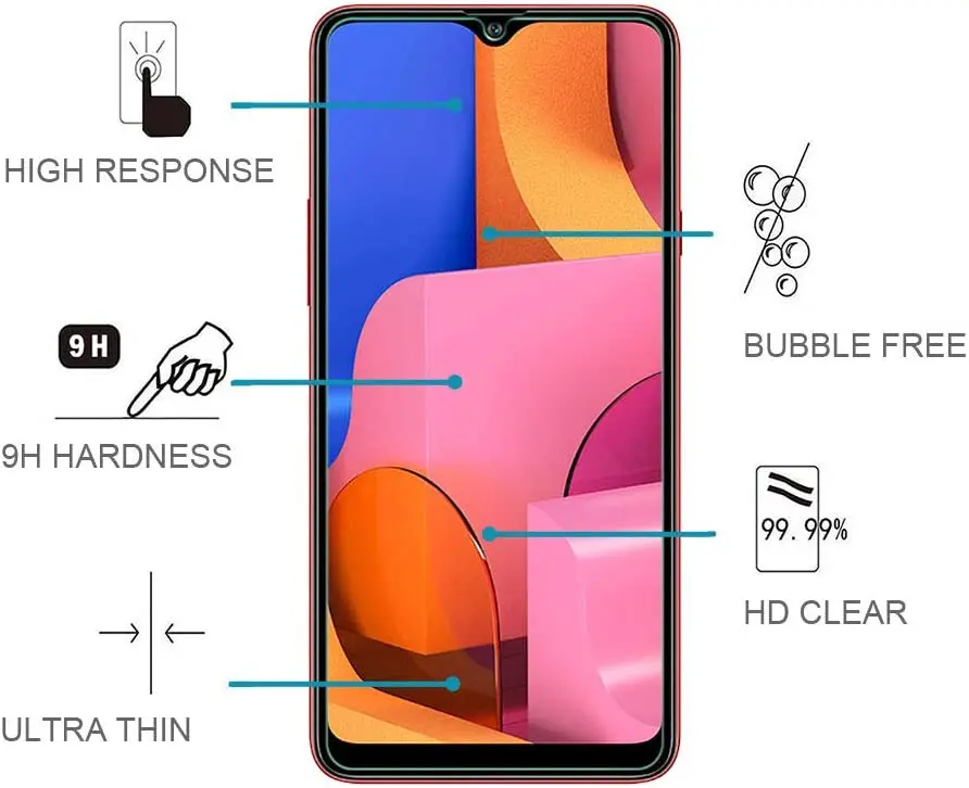 For Samsung Galaxy A20s SM-A207F Tempered Glass Screen Protector Guard For Samsung Galaxy A20S A207 Glass Film 9H image 5