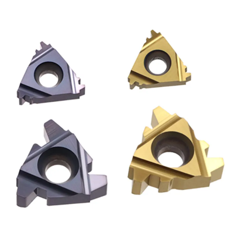 10pcs CNC Carbide Thread Inserts 16ER / 22IR 2 / 3 / 4 / 5 / 6TR T Type Internal Threading Turning Blade Carbide Tips For Steel