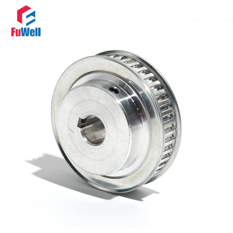 

XL-50T Timing Pulley with Keyway 11mm Belt Width XL Transmission Pulley 14/15mm Bore Aluminum Alloy 50Teeth Gear Pulley