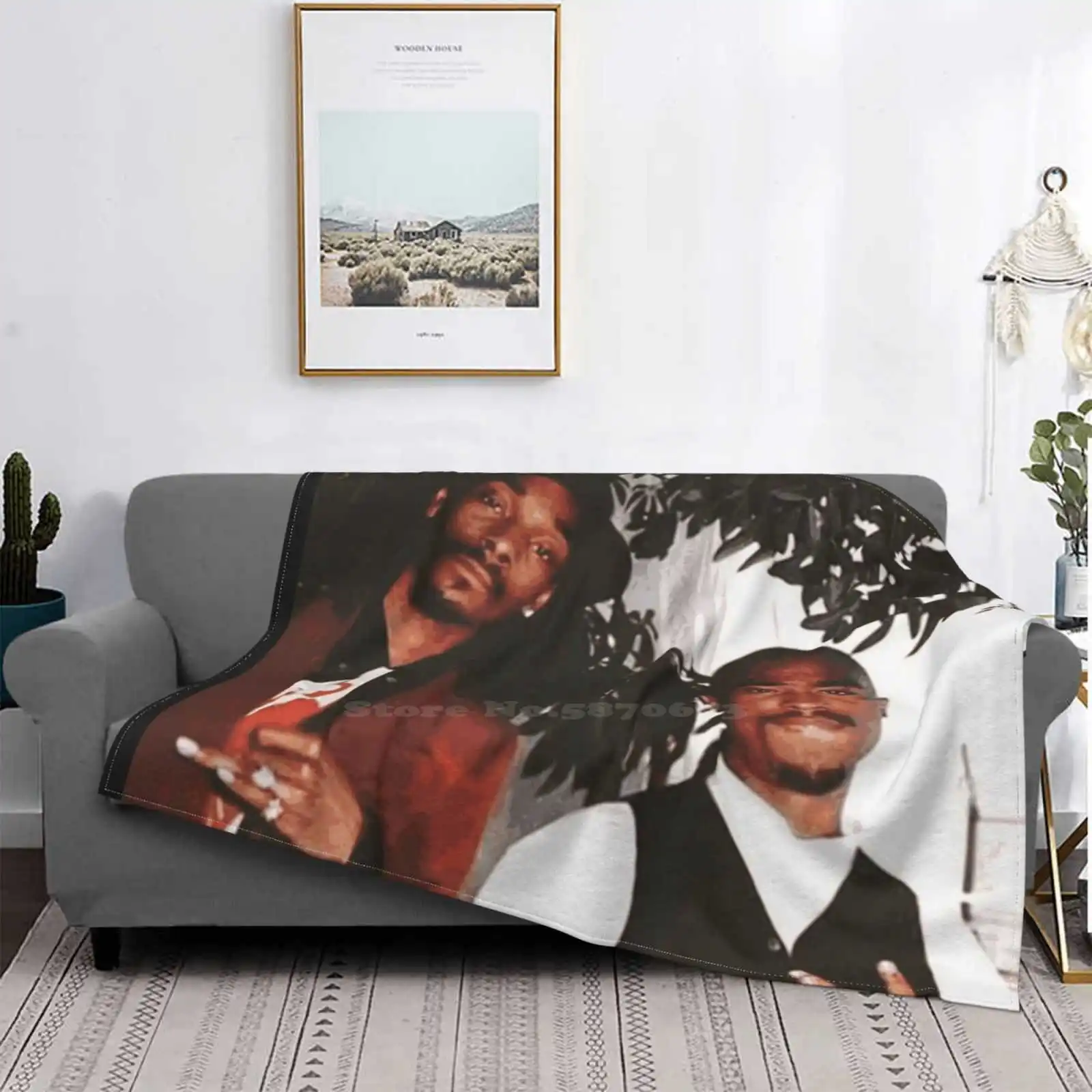 Vintage Y Dogg And Pac 90s Low Price New Print Novelty Fashion Soft Blanket Vintage Y Dogg Pac 90s 1990s Hiphop Rap Legends