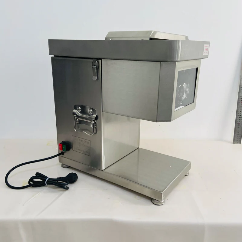 Stainless Steel Meat Slicer Fully Automatic Desktop Cutting Grinder Machine Meat Slicer Meat Cutter Dicing Machine 1500W 220V view 3
