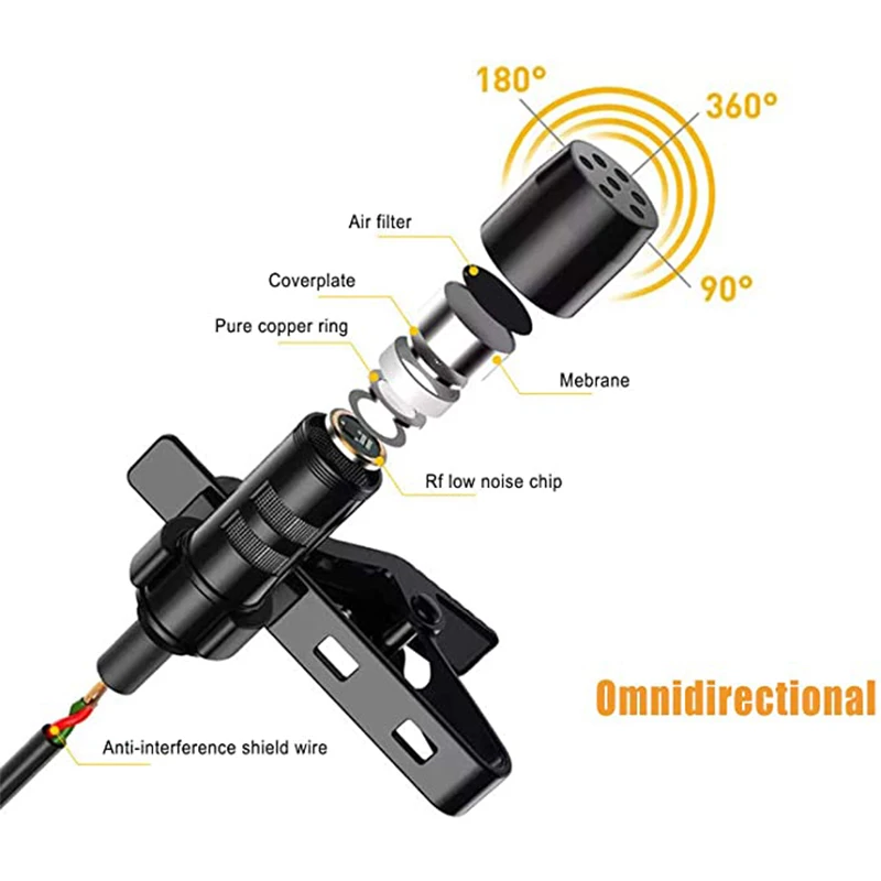 Micrófono USB para ordenador de escritorio y portátil, condensador omnidireccional de 360 °, micrófono de PC para teleconferencia/aprendizaje