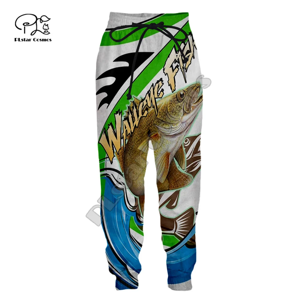 PLstar Cosmos Fishing Marlin Mahi Bass Tuna Fisher Camo Streetwear Sweatpants 3DPrint Men/Women Joggers Pants Funny Trousers A8