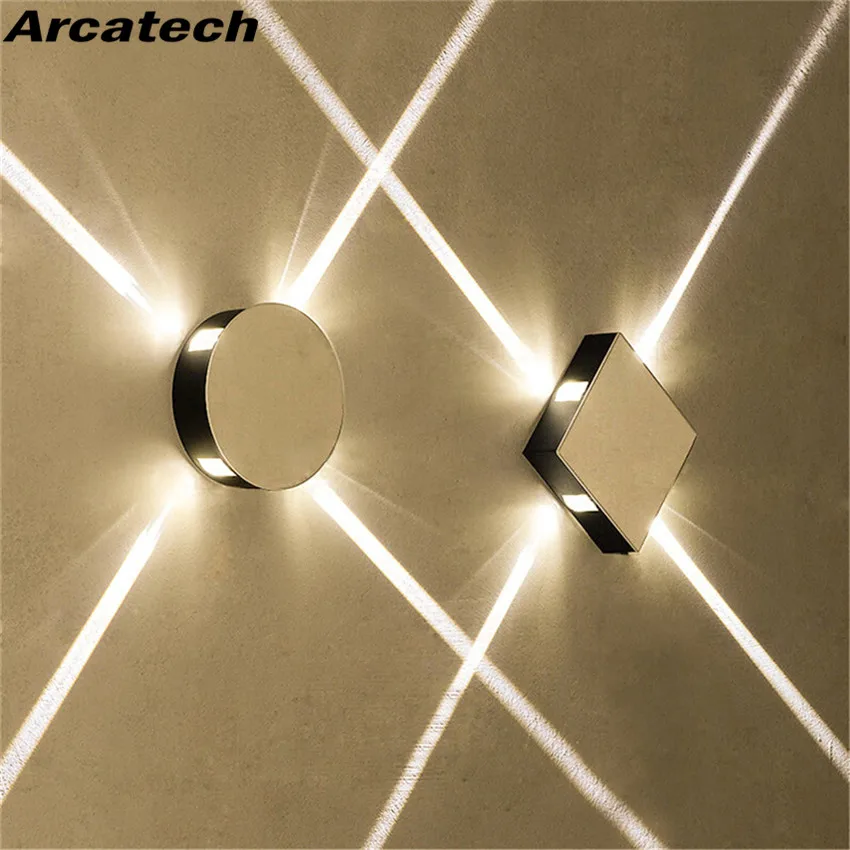 Led Wall Lamp Bedside Lamp Bedroom Living Room Wall Lamp Modern Simple Creative Corridor Hotel Cross Star Wall Lamp