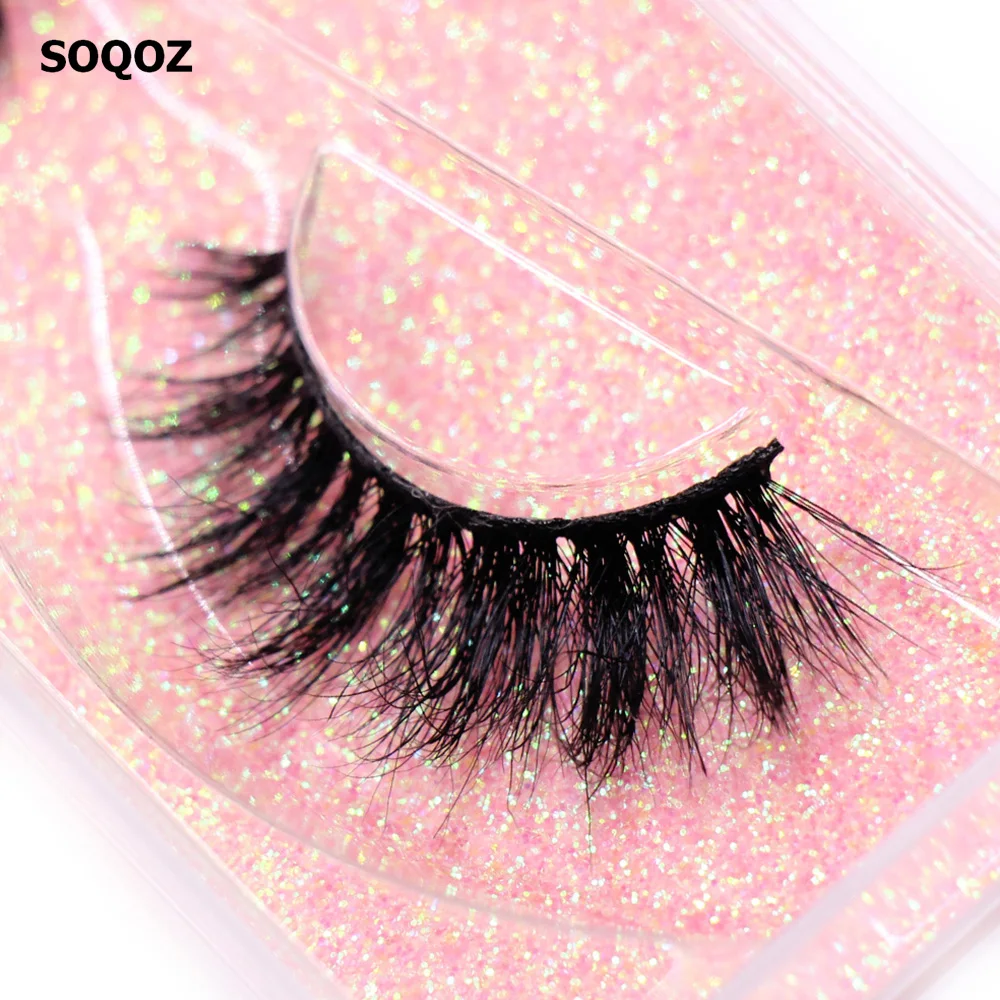 Makeup Eyelashes 3D Mink Lashes Fluffy Soft Wispy Volume  Natural Cross Eyelash Extension Reusable Lashes Mink False Eyelashes