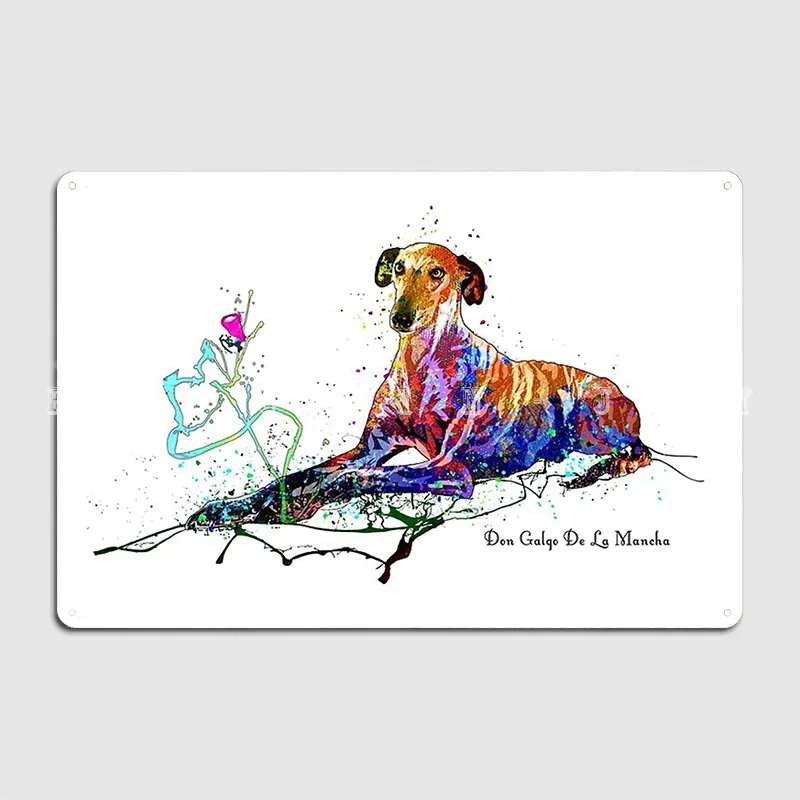 Don Galgo De La Mancha Metal Sign Wall Pub Kitchen Retro Wall Plaque Tin Sign Poster