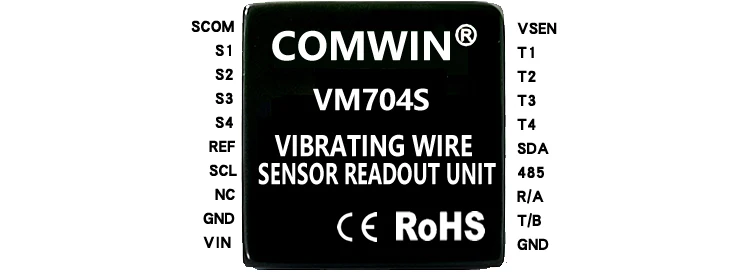 Vibrating Wire Reading Module V-M704S Multi-channel High-voltage Excitation/low-voltage Sweep