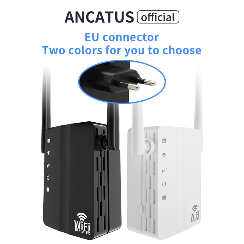 ANCATUS GLWR301W-EU Repeater Không Dây Mở Rộng Sóng WiFi 802.11N 300M Wi-Fi Bộ Khuếch Đại, 2*10/100M Cổng LAN/WAN Thiết Lập Dễ Dàng