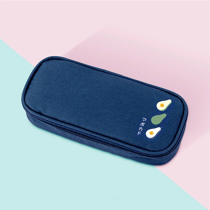 Estuche de lápices de gran capacidad, bolsa de almacenamiento Kawaii, estuches creativos para estudiantes de escuela, estuche grande para bolígrafos