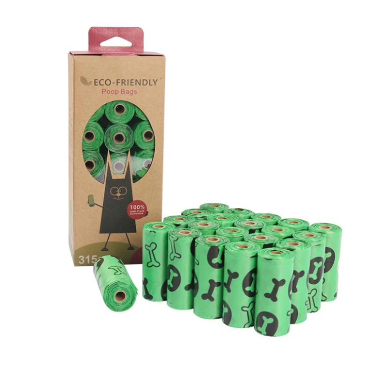 Dog Supplies 21/16 rolls/1box EPI Degradable Pet Garbage Bag Dog Cat Pick Up Bag Dogs Poop Bags Outdoor Home Cleaning Products