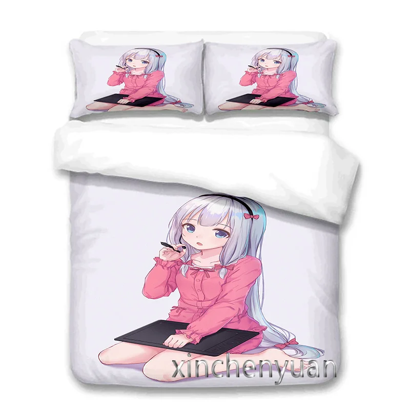 Izumi Sagiri 3D Printed Duvet Cover Set Twin Full Queen King Size Bedding Set Bed Linens Bedclothes for Young K15