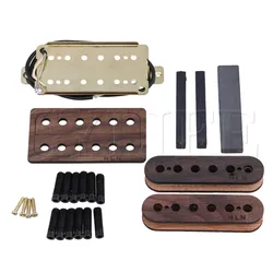 DIY Brown 70x38mm Neck Humbucker for Electric Guitar Replacement 52mm