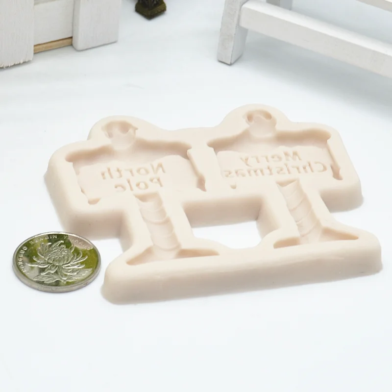 Christmas Mailbox Silicone Mold Resin Kitchen Baking Tools Cake Dessert Lace Decoration DIY Chocolate Candy Pastry Fondant Mold