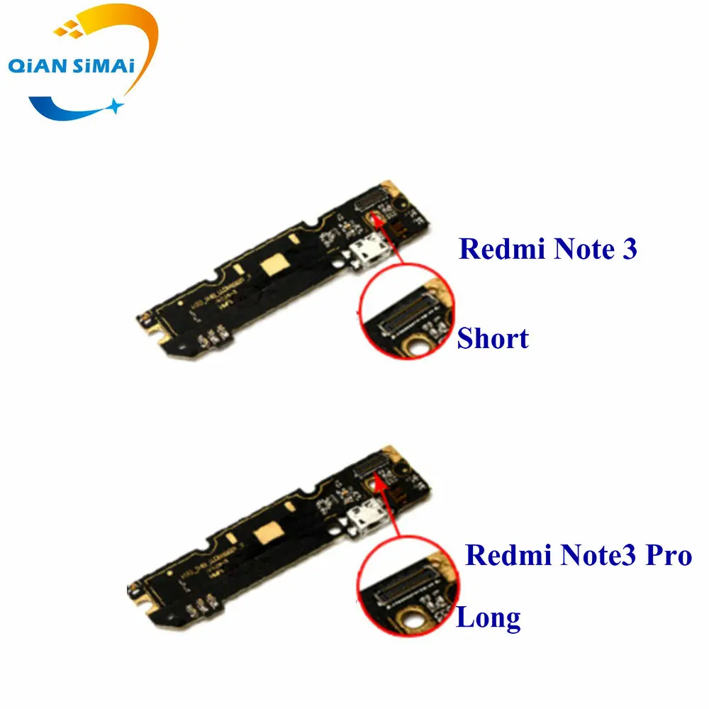 1PCS Microphone Module+USB Charging Port Board Flex Cable Connector Parts For Xiaomi Redmi Note 3/Redmi Note3 Pro Prime