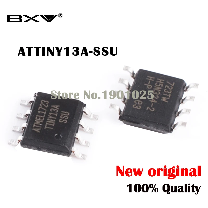 

5PCS ATTINY13 ATTINY13A TINY13A MCU AVR 1K FLASH 20MHZ IC ATTINY13A-SSU SOP-8