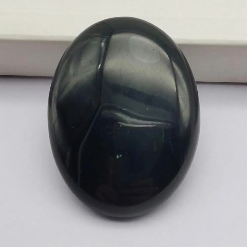 40x30MM Black Agate Stone Oval Cabochon CAB Jewelry For Woman Gift Making H311