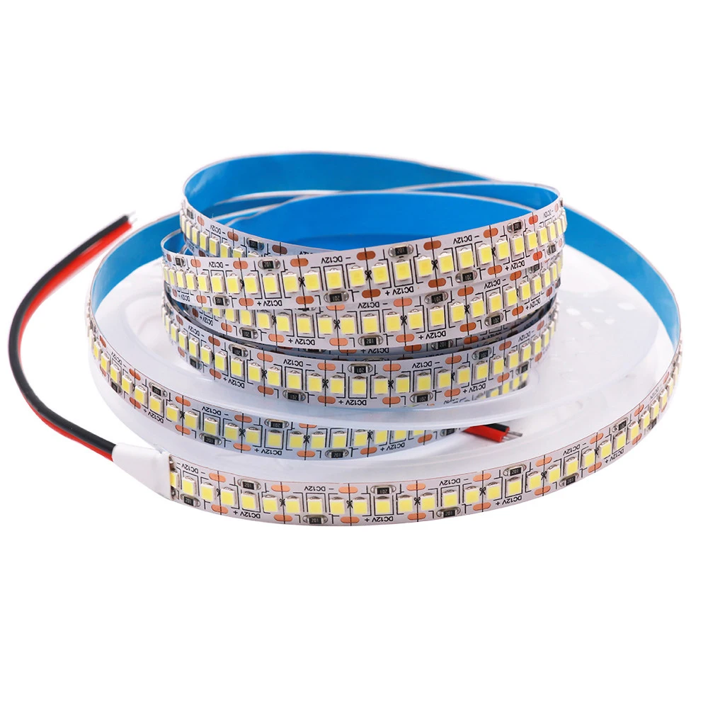 DC12V LED Strip 60 120 240 480LEDs/m High Bright Flexible LED Rope Ribbon Tape 2835 LED Light Lamp Warm White / Cold White 5m