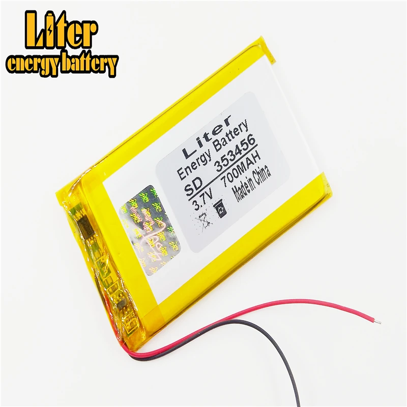 353456 3.7 فولت 700mah بطارية ليثيوم بوليمر مع لوح حماية للمنتجات الرقمية بلوتوث GSP